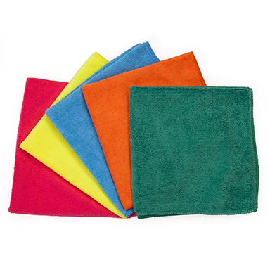 TAG MFB-74R Microfiber Terry Cloth - Red - All-Purpose Cloth 16"X16" 24 / Case