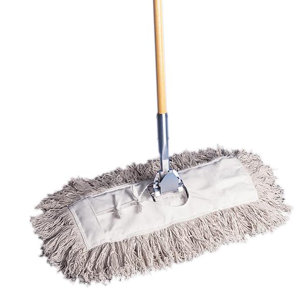 SD 18777-36 PowerDUST Economy Cut End Cotton Dust Mop Head - 36", White 12 / Case