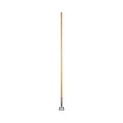 ESD BWK1490 Clip-On Dust Mop Handle, Lacquered Wood, Swivel Head, 1" diameter x 60", Natural (1 Count)