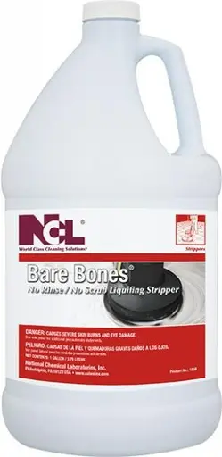 NCL 1058 Bare Bones No-Rinse / No-Scrub Liquifying Stripper 1 Gal 4 / case
