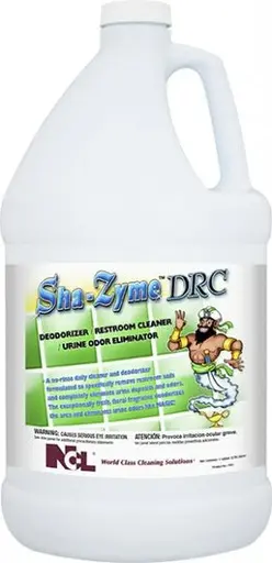 NCL 1831 Sha-Zyme DRC Deodorizer / Restroom Cleaner / Urine Odor Eliminator 4 x 1 Gal / case