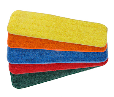 TAG MMS-18ZLY BP Flat Mop Damp Pad 18" - Yellow Bulk Pack 100 / case
