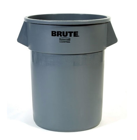 SD RCP263200GY Rubbermaid BRUTE Container - 32 Gallon, Gray (1 Count)