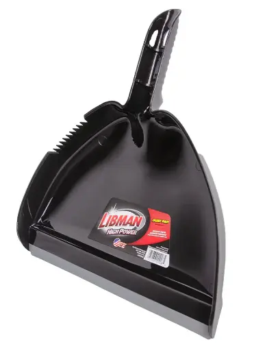 SD 19458 Liberman 928 Plastic Dust Pan 13" - Black 12 / Case