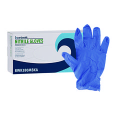 BWK380MCTA Disposable General-Purpose Nitrile Gloves, Medium, Blue, 4 mil, 1000/Carton
